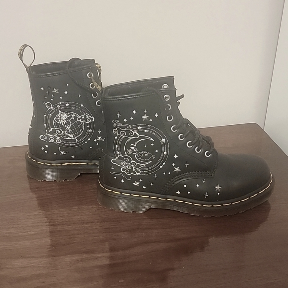 1460 Cosmic Black Dr. Martens Boots 6M/7W LIMITED EDITION